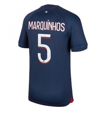 Maillot de foot Paris Saint-Germain Marquinhos #5 Domicile 2023-24 Manches Courte